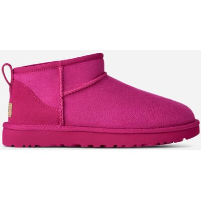 UGG® Women's Classic Ultra Mini Sheepskin Classic Boots in Dark Peony, Size 8 UGG® Women's Classic Ultra Mini Sheepskin Classic Boots in Dark Peony, Size 8