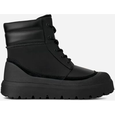 UGG® Men's Neumel High Weather Hybrid Leather Classic Boots in Black/Black, Size 4 UGG® Men's Neumel High Weather Hybrid Leather Classic Boots in Black/Black, Size 4