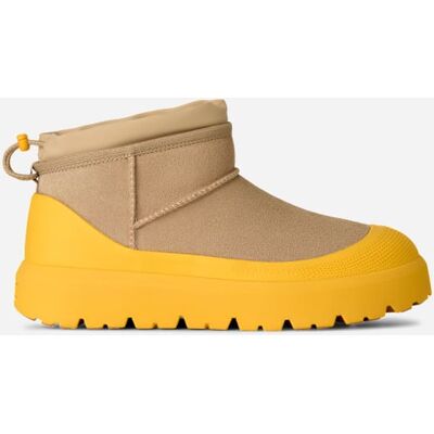 UGG® Men's Cl Ultra Mini Weather Hybrid Suede Classic Boots in Mustard Seed/Summer Wheat, Size 18 UGG® Men's Cl Ultra Mini Weather Hybrid Suede Classic Boots in Mustard Seed/Summer Wheat, Size 18