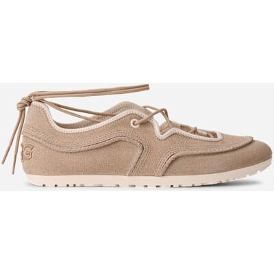 UGG® Women's Quill Ballet Sneaker Sheepskin Shoes in Mustard Seed, Size 9.5 UGG® Women's Quill Ballet Sneaker Sheepskin Shoes in Mustard Seed, Size 9.5