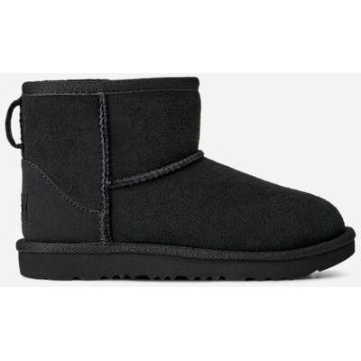 UGG® Kids' Classic Mini II Sheepskin Classic Boots in Black/, Size 1K UGG® Kids' Classic Mini II Sheepskin Classic Boots in Black/, Size 1K