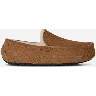 UGG® Men's Ascot Sheepskin Slipper Loafers in Brown/, Size 9EEE UGG® Men's Ascot Sheepskin Slipper Loafers in Brown/, Size 9EEE