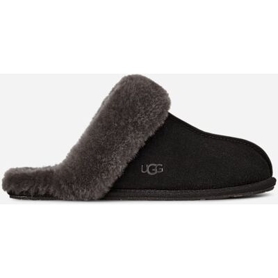 UGG® Women's Scuffette II Suede Sheepskin Slipper in Black/Grey, Size 5 UGG® Women's Scuffette II Suede Sheepskin Slipper in Black/Grey, Size 5