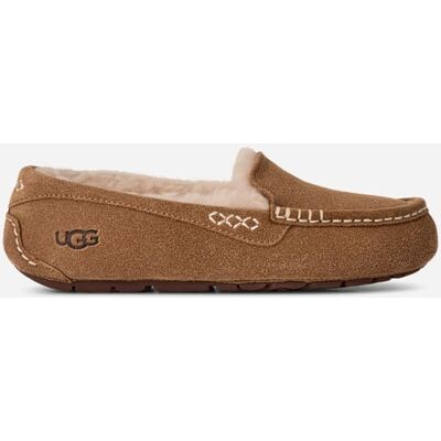 UGG® Women's Ansley Sheepskin Suede Slipper in Brown/, Size 11 UGG® Women's Ansley Sheepskin Suede Slipper in Brown/, Size 11