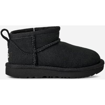 UGG® Toddlers' Classic Ultra Mini Sheepskin Classic Boots in Black, Size 8T UGG® Toddlers' Classic Ultra Mini Sheepskin Classic Boots in Black, Size 8T