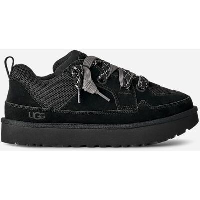 UGG® Men's Lo Lowmel Suede/Recycled Materials/Textile Shoes in Black, Size 12 UGG® Men's Lo Lowmel Suede/Recycled Materials/Textile Shoes in Black, Size 12