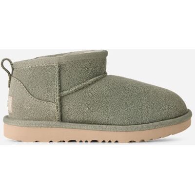UGG® Kids' Classic Ultra Mini Sheepskin Classic Boots in Shaded Clover, Size 4K UGG® Kids' Classic Ultra Mini Sheepskin Classic Boots in Shaded Clover, Size 4K