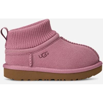 UGG® Toddlers' Classic Ultra Stretch Cuff Suede/Textile/Recycled Materials Classic Boots in Dusty Orchid, Size 6T UGG® Toddlers' Classic Ultra Stretch Cuff Suede/Textile/Recycled Materials Classic Boots in Dusty Orchid, Size 6T