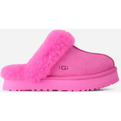UGG® Kids' Disquette Sheepskin Slippers in Bright Fuchsia, Size 6K UGG® Kids' Disquette Sheepskin Slippers in Bright Fuchsia, Size 6K
