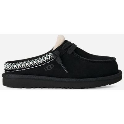 UGG® Kids' Tasman Mule Suede Shoes in Black, Size 2K UGG® Kids' Tasman Mule Suede Shoes in Black, Size 2K