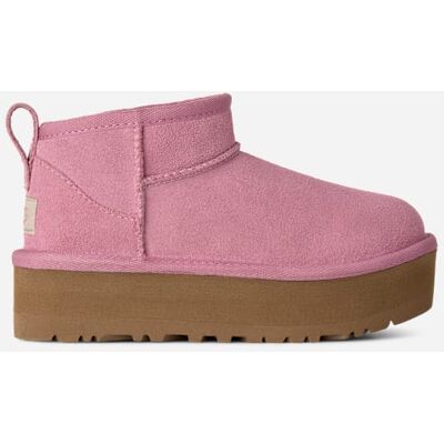 UGG® Kids' Classic Ultra Mini Platform Suede Classic Boots in Dusty Orchid, Size 3K UGG® Kids' Classic Ultra Mini Platform Suede Classic Boots in Dusty Orchid, Size 3K