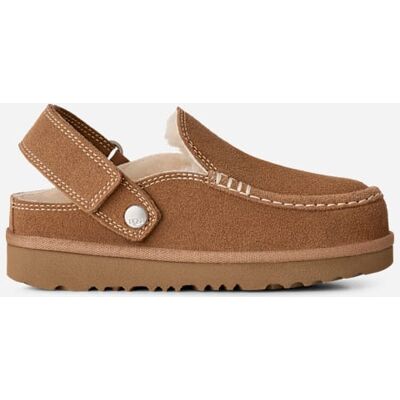 UGG® Kids' Goldenstar Evelina Clog Sheepskin Shoes in Chestnut, Size 6K UGG® Kids' Goldenstar Evelina Clog Sheepskin Shoes in Chestnut, Size 6K
