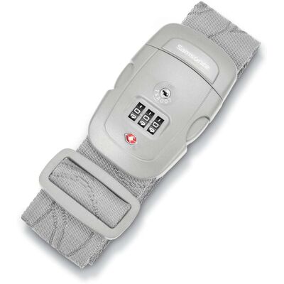 3 Dial Travel Sentry Combination Luggage Strap Grey Luggage from Samsonite 3 Dial Travel Sentry Combination Luggage Strap Grey Luggage from Samsonite