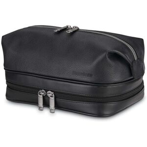 Classic Leather Zip Bottom Travel Kit   Black   Luggage from Samsonite