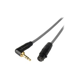 Laird 7' Right Angle 3.5mm Male to 3-Pin Female Mini XLR TA3F Link Cable