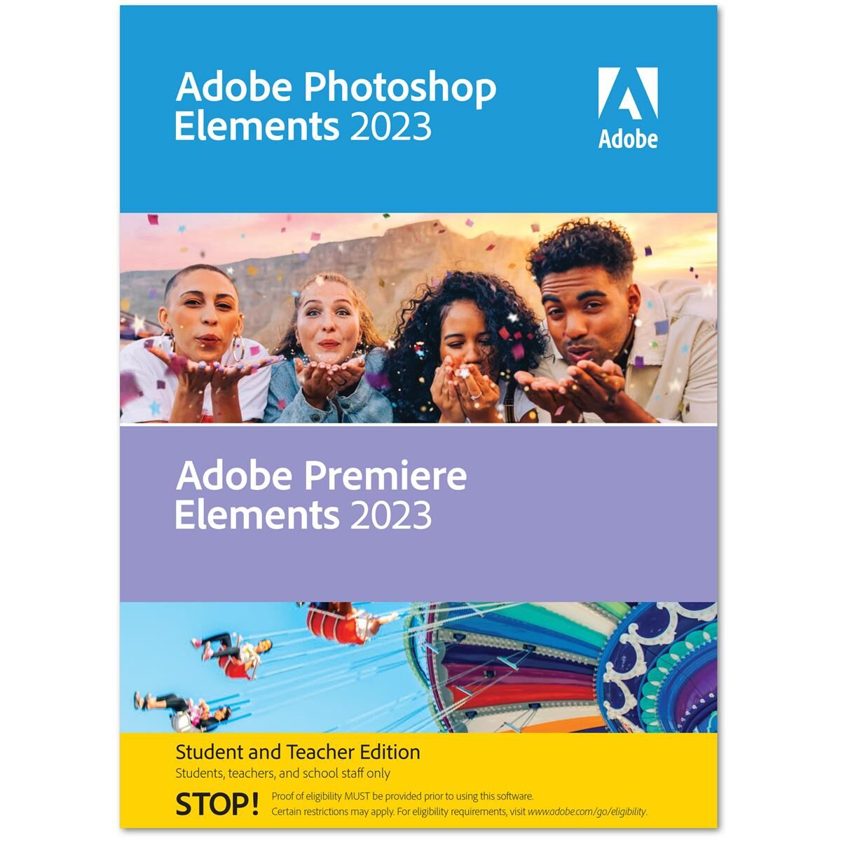 Adobe Photoshop 2023 &amp; Premiere Elements 2023 Student/Teacher Edition