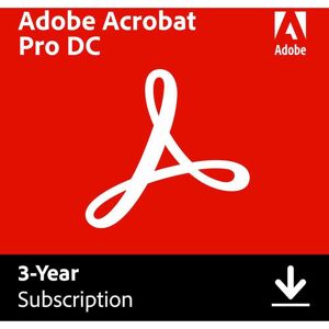 Adobe Acrobat Pro DC Software for Mac/Windows, 3-Year Subscription, Download