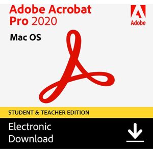 Adobe Acrobat Pro 2020 Software for Mac, Student & Teacher Edition, Download