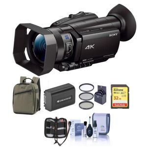 Sony FDR-AX700 4K Handycam Camcorder with 1&quot; Sensor With Free Accessory Bundle