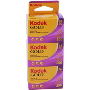 Kodak Kodacolor Gold 200 Color Negative Film, ISO 200, 36 Exposure, 3-Pack