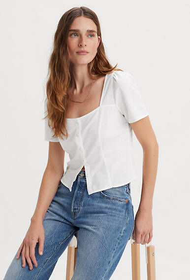 Levi's Short Sleeve Blouse - Women's M