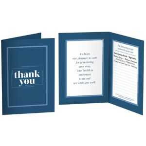 Positive Promotions 250 Patient Contact Reference & Thank You Cards (English) - Personalization Available