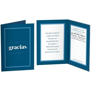 Positive Promotions 250 Patient Contact Reference & Thank You Cards (Spanish) - Personalization Available
