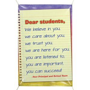 Positive Promotions Dear Students 5' x 3' Vinyl School Banner
