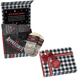 Positive Promotions 25 Relax, Refresh, Recharge Holiday Box Gift Sets With Mink Fleece Blanket - Card Personalization Available