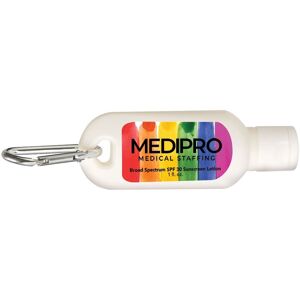 Positive Promotions 100 Pride 1 Oz SPF 30 Sunscreen With Carabiner - Personalization Available