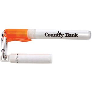 Positive Promotions 150 SPF 30 Sunscreen Spray With Carabiner and Clip Balms - Personalization Available