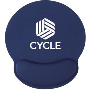Positive Promotions 50 Round Non-Slip Mouse Pads With Memory Foam Wrist Rest - One-Color Personalization Available