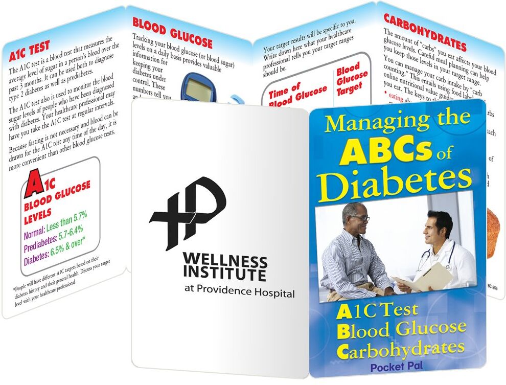 Positive Promotions 300 Managing The ABCs Of Diabetes Pocket Pals - Personalization Available