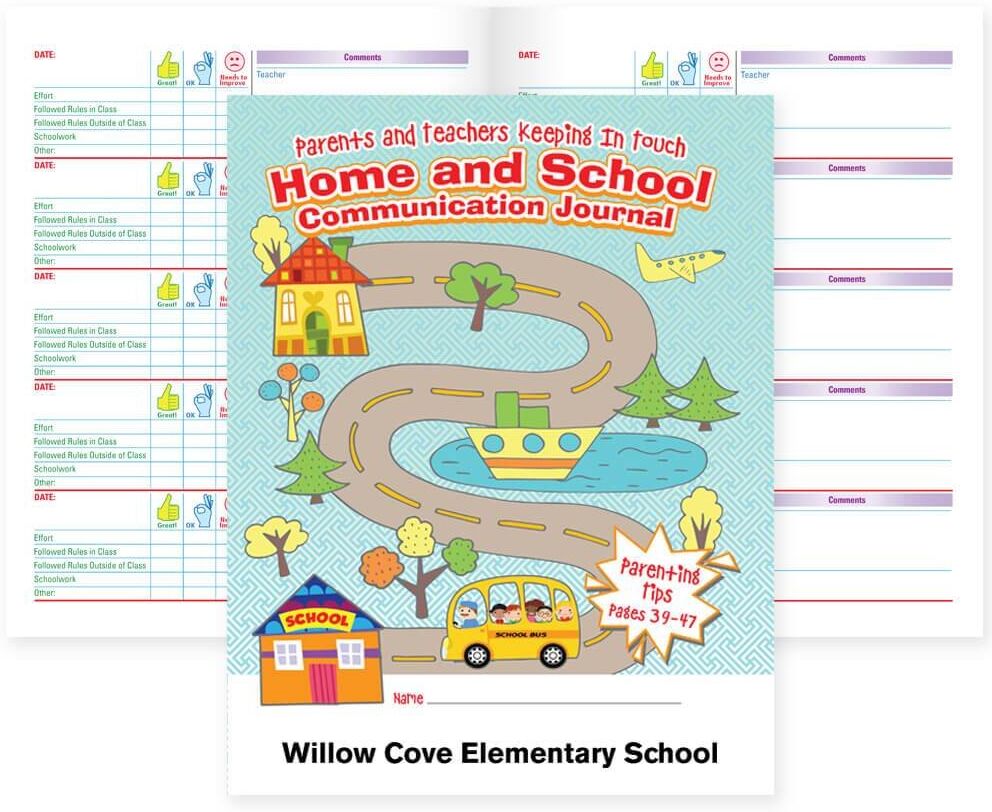 Positive Promotions 25 Parent and Teachers Keeping In Touch: Home and School Communication Journals - Personalization Available