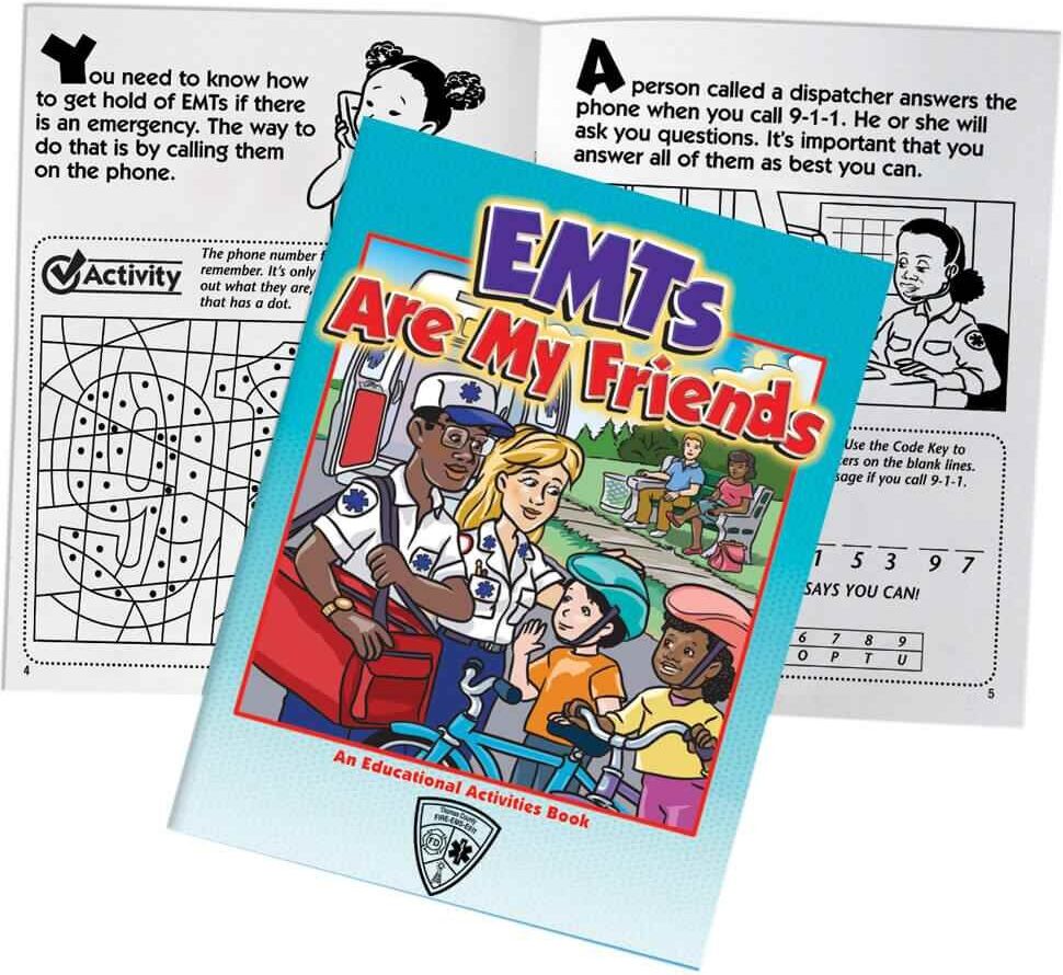 Positive Promotions 100 EMTs Are My Friends Educational Activities Books - Personalization Available