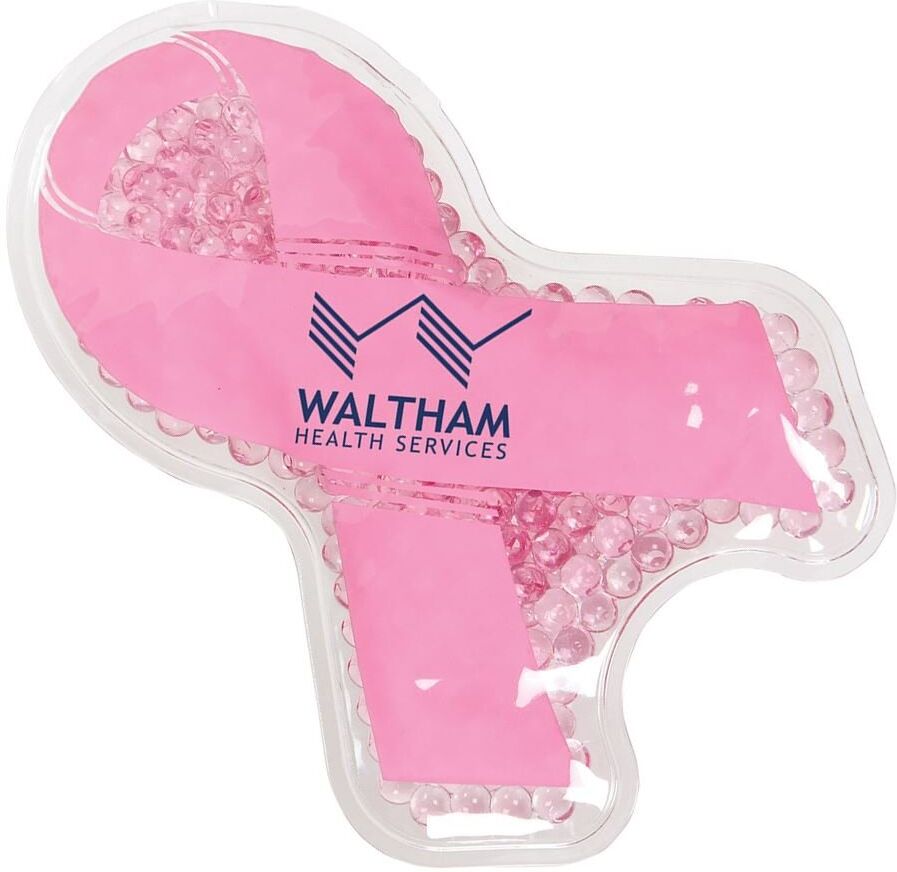 Positive Promotions 100 Breast Cancer Awareness Ribbon Hot/Cold Packs - Personalization Available