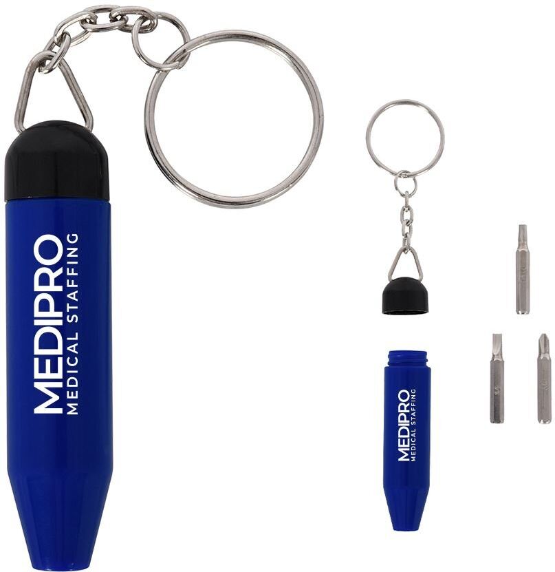 Positive Promotions 100 Mini Tool Keychains Kit- Personalization Available