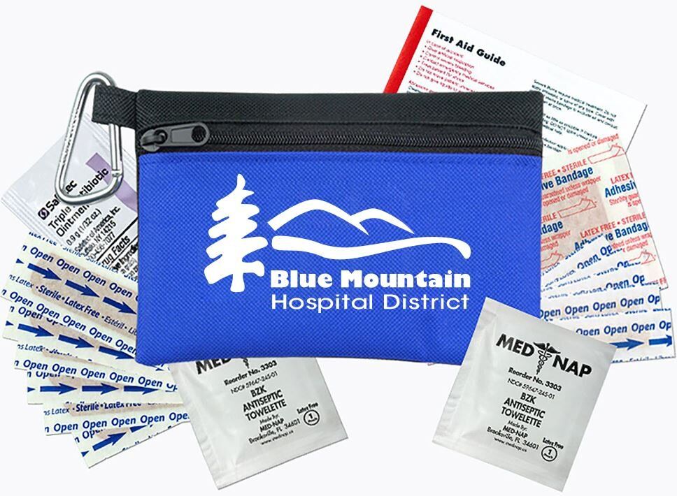 Positive Promotions 100 Primary Care First Aid Kit- Personalization Available