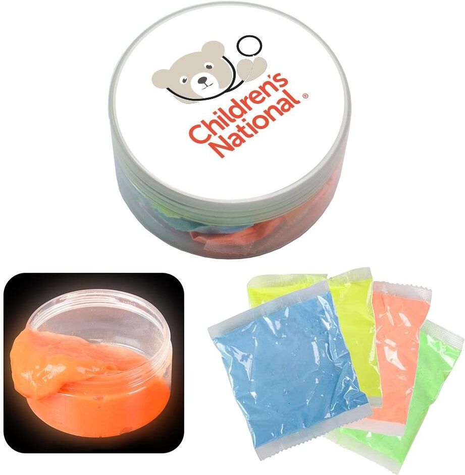 Positive Promotions 72 DIY Glow Slime - Personalization Available