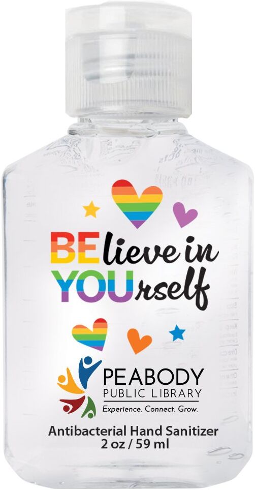 Positive Promotions 150 Believe in Yourself 2-oz. Hand Sanitizers With Silicone Holder - Personalization Available