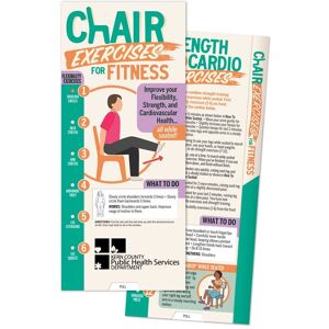Positive Promotions 250 Chair Exercises For Fitness Slideguides (English) - Personalization Available