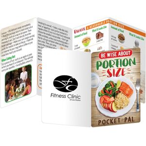 Positive Promotions 300 Be Wise About Portion Size Pocket Pals (English) - Personalization Available