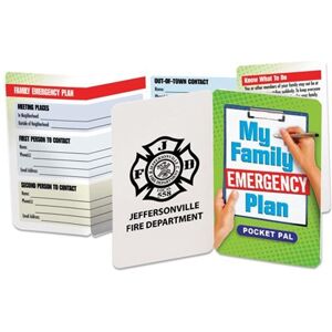 Positive Promotions 300 My Family Emergency Plan Pocket Pals - Personalization Available