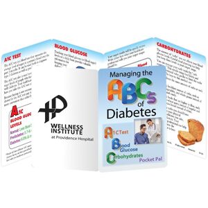Positive Promotions 300 Managing the ABCs of Diabetes Pocket Pals - One-Color Personalization Available