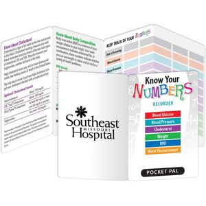 Positive Promotions 300 Know Your Numbers Recorder Pocket Pals (English) - Personalization Available