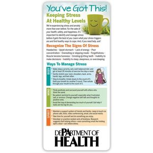 Positive Promotions 50 You've Got This! Keeping Stress At Healthy Levels E-Z 2 Stick Glancers - Personalization Available