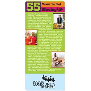 Positive Promotions 50 55 Ways to Get Moving! E-Z 2 Stick Glancers - Personalization Available