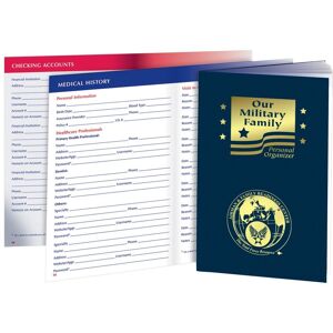Positive Promotions 100 Our Military Family Personal Organizers - Personalization Available