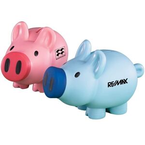 Positive Promotions 100 Piggy Banks With Screw-Off Nose - Personalization Available