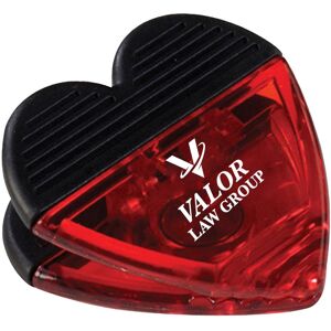 Positive Promotions 300 Budget Heart-Shaped Clips - Personalization Available